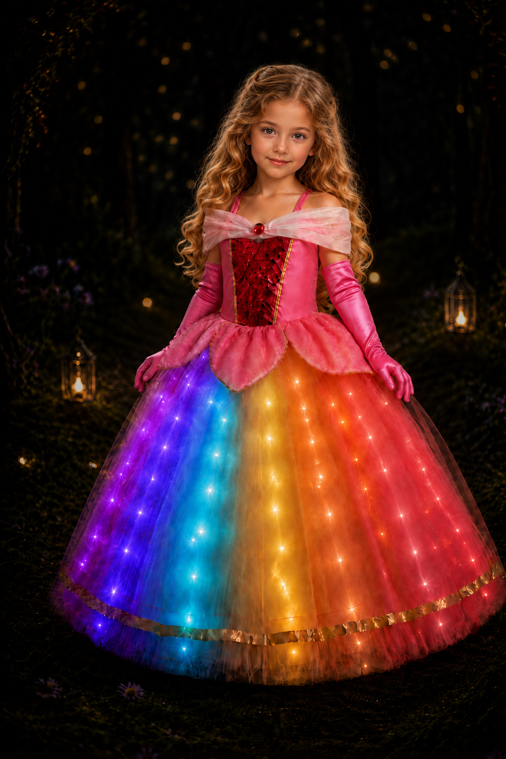 Aurora Girls Light up Princess Costume Dresses