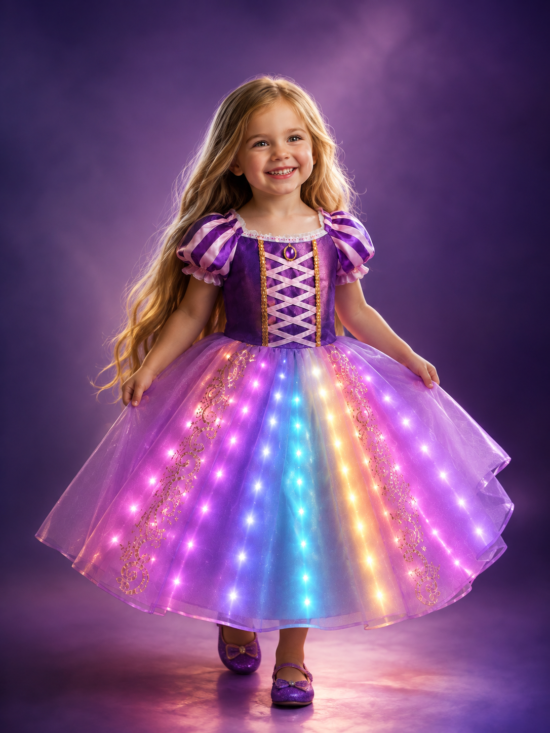 Girls Light up Princess Costume Dresses