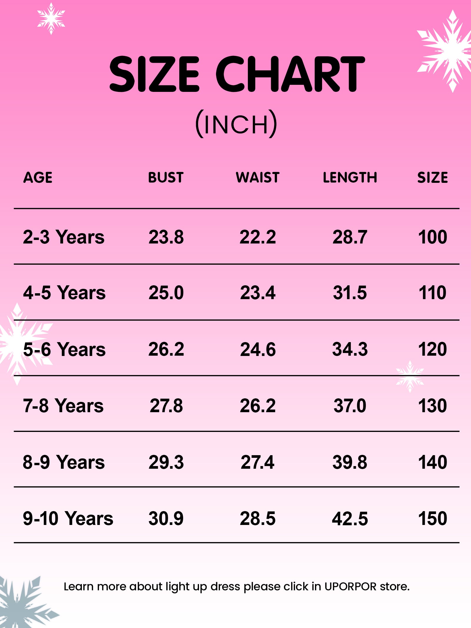 LED Light-Up Snow Princess Dress for Little Girls – Magical Glowing Costume