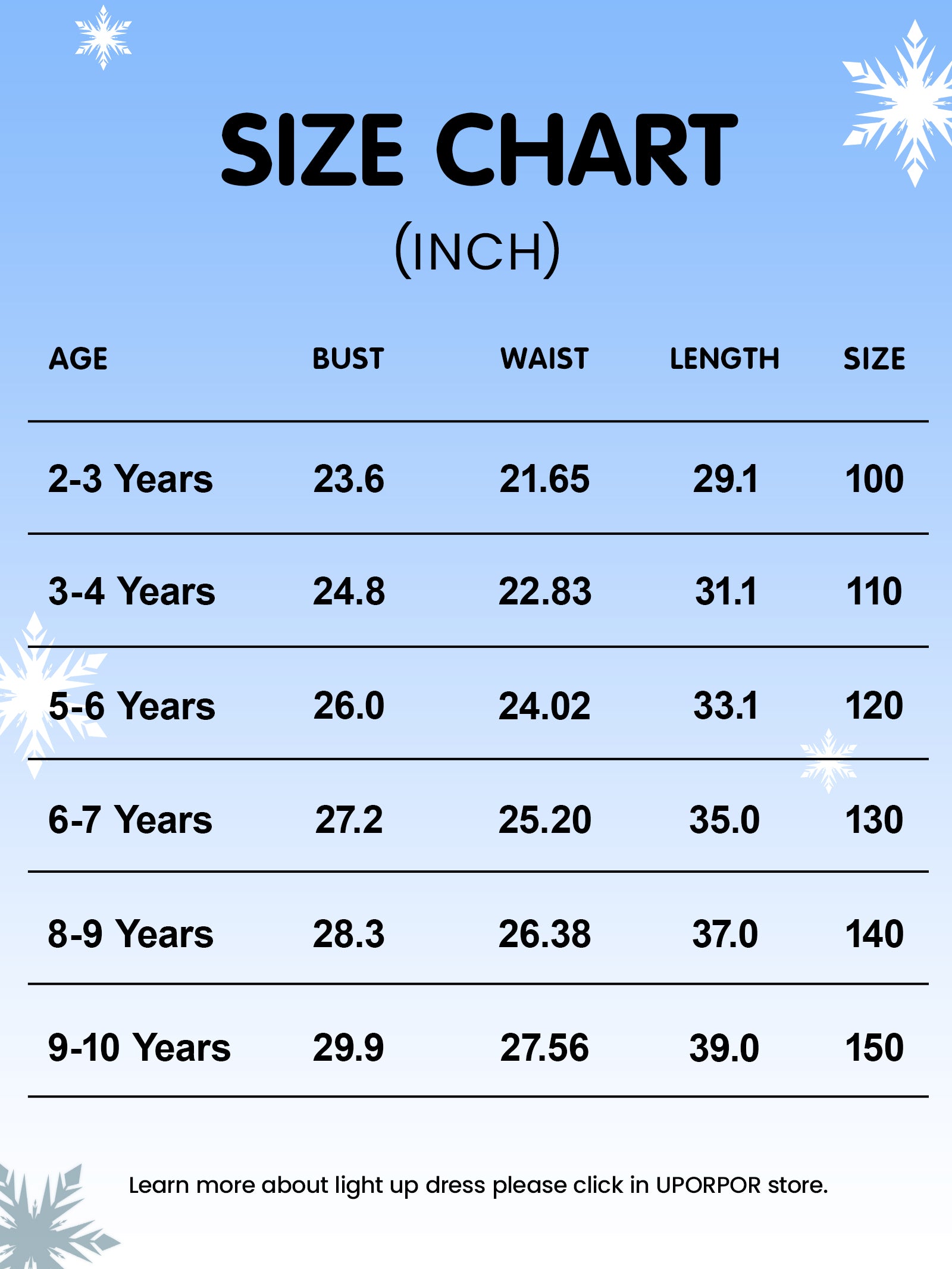 Sparkling Light-Up Snow Princess Party Dress for Girls