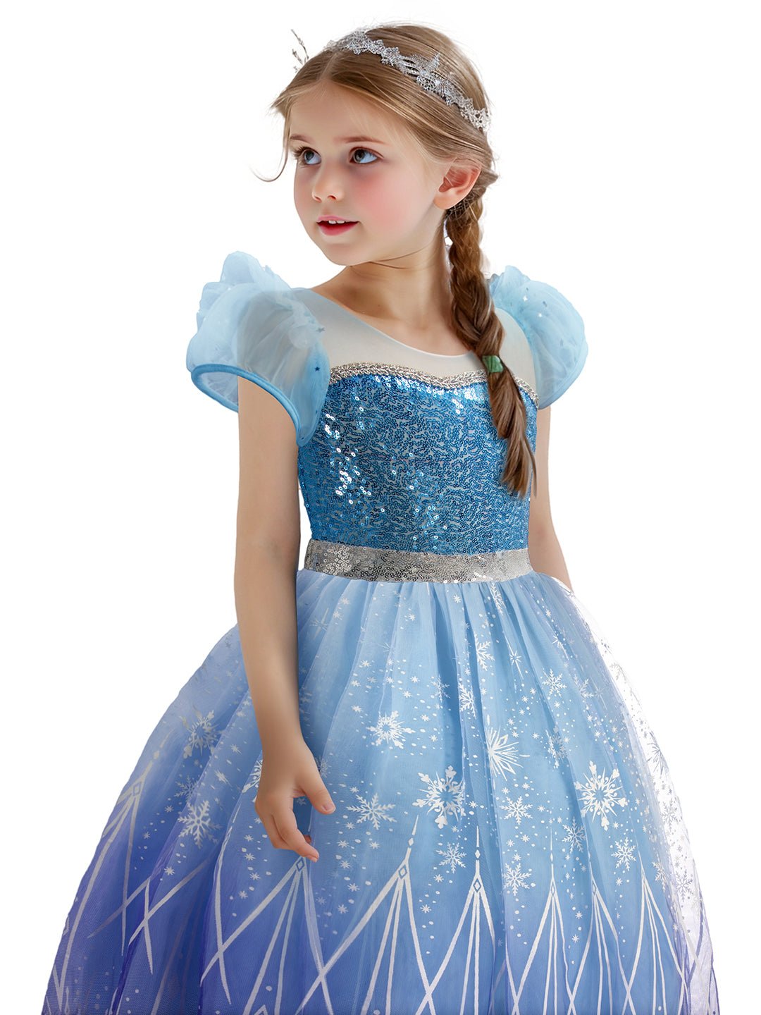 Colorful Light Up Princess Dress Set for Girls Halloween Party Birthday & Dress Up - Uporpor