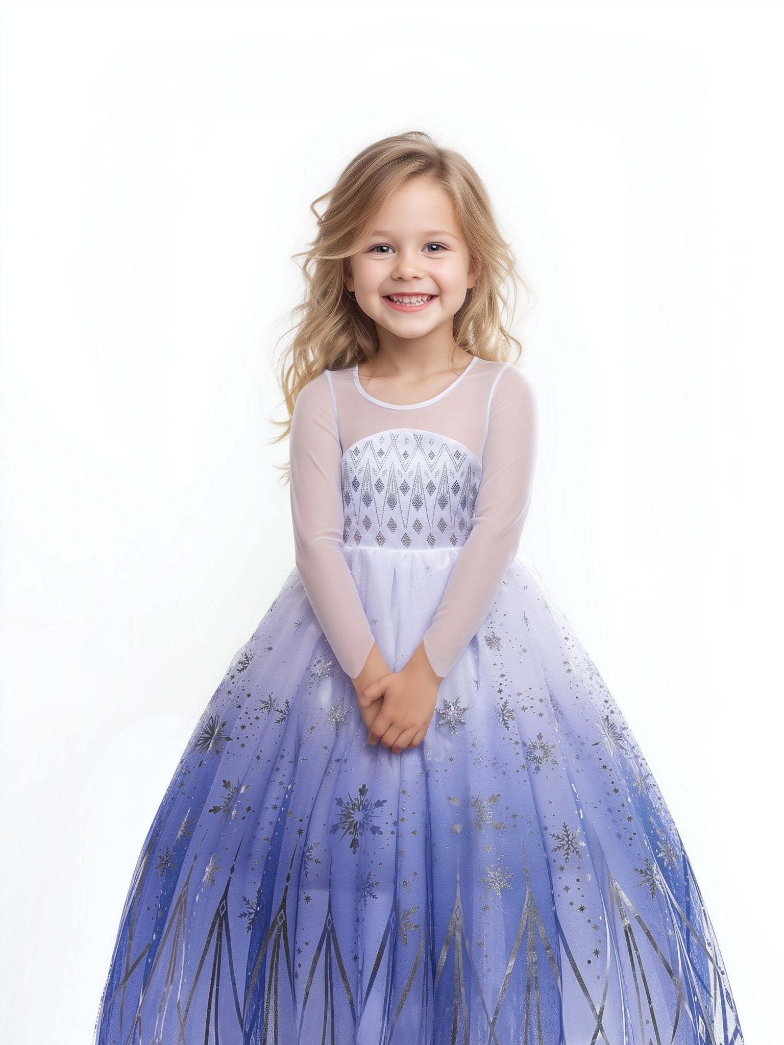 Colorful Light Up Princess Dress Set for Girls – LED Costume for Party and Dress Up - Uporpor