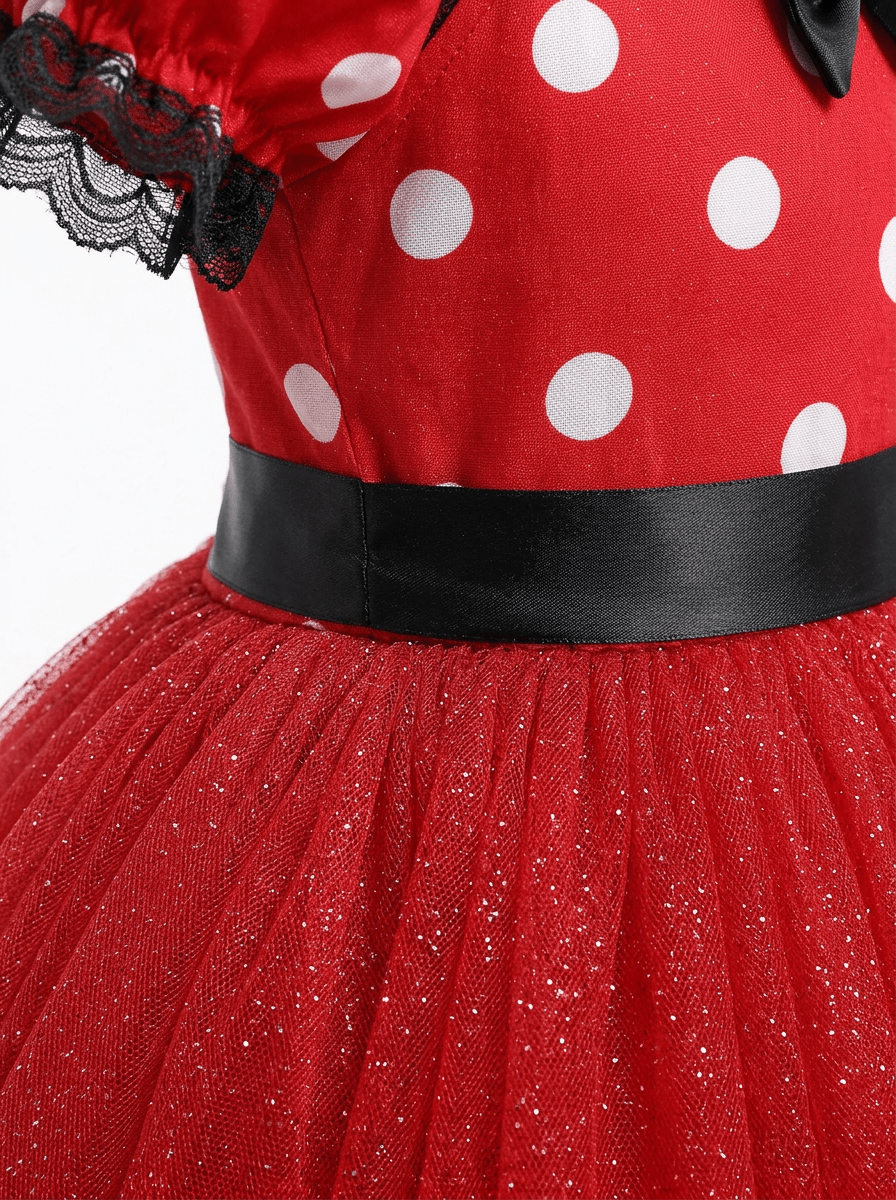 Glow - in - the - Dark Princess Dress: Sparkly LED Fairy Outfit for Magical Birthday Parties - Uporpor