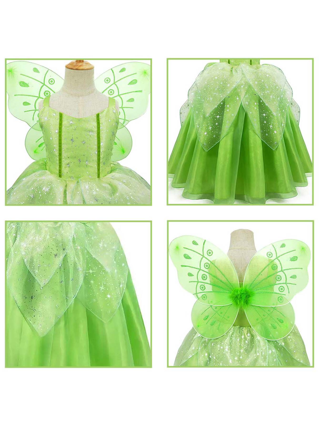 Glowing Fairy LED Dress for Girls – Magical Party & Birthday Costume - Uporpor