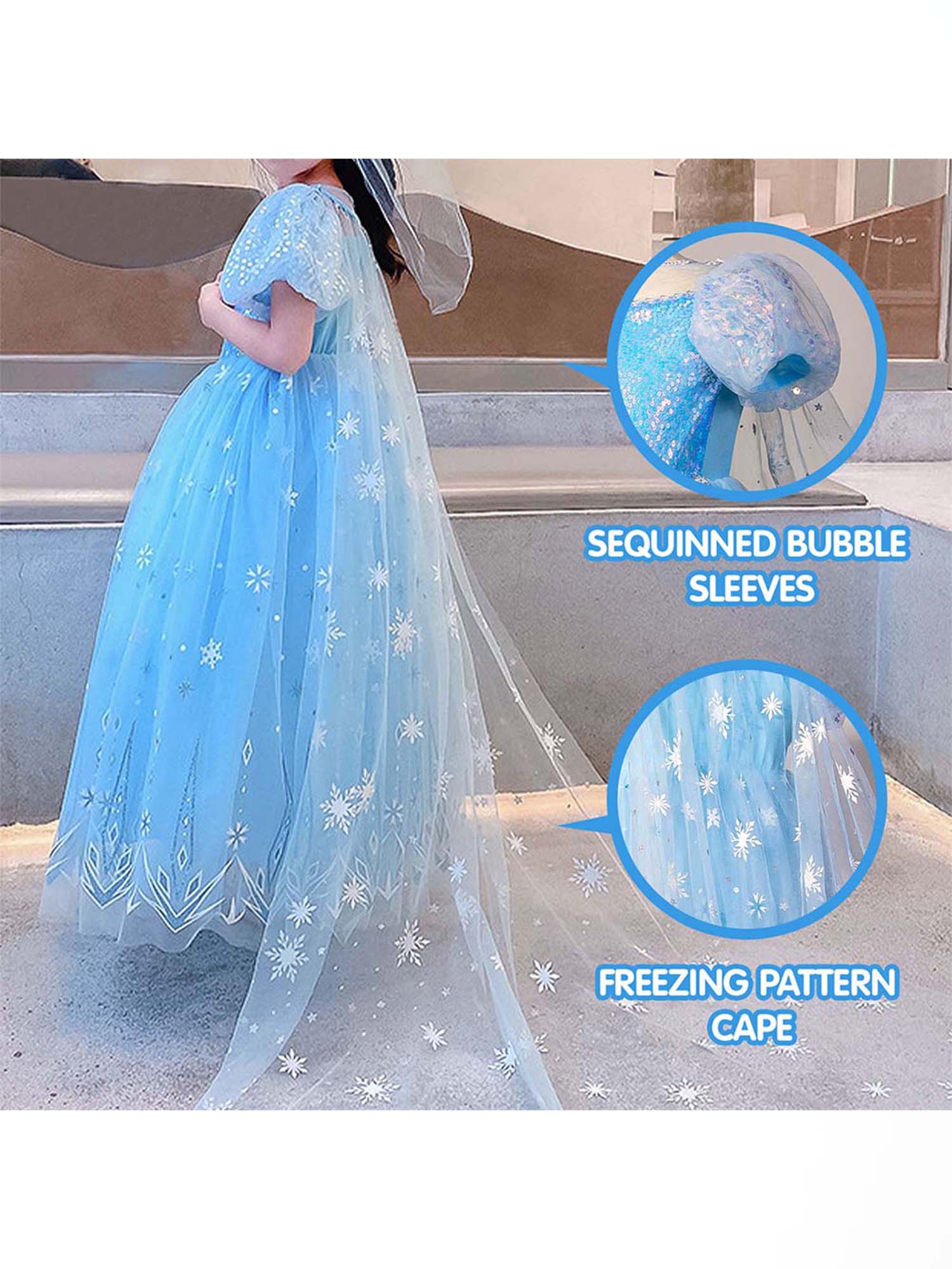 Glowing Pink Royal Princess Costume for Girls – Light - Up Fantasy Ball Gown - Uporpor