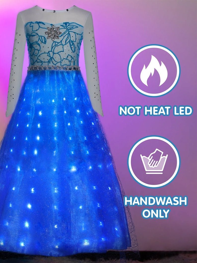 Glowing Snow Princess Fancy Costume - Uporpor