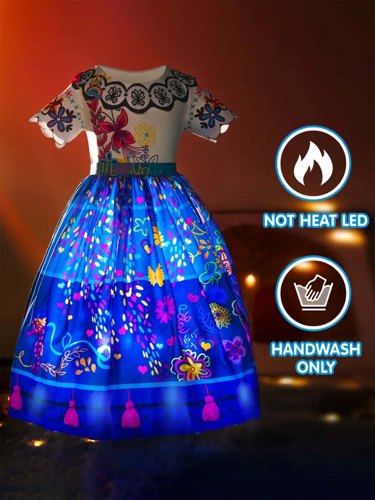 LED Party Dress Little Girl Birthday Gift - Uporpor