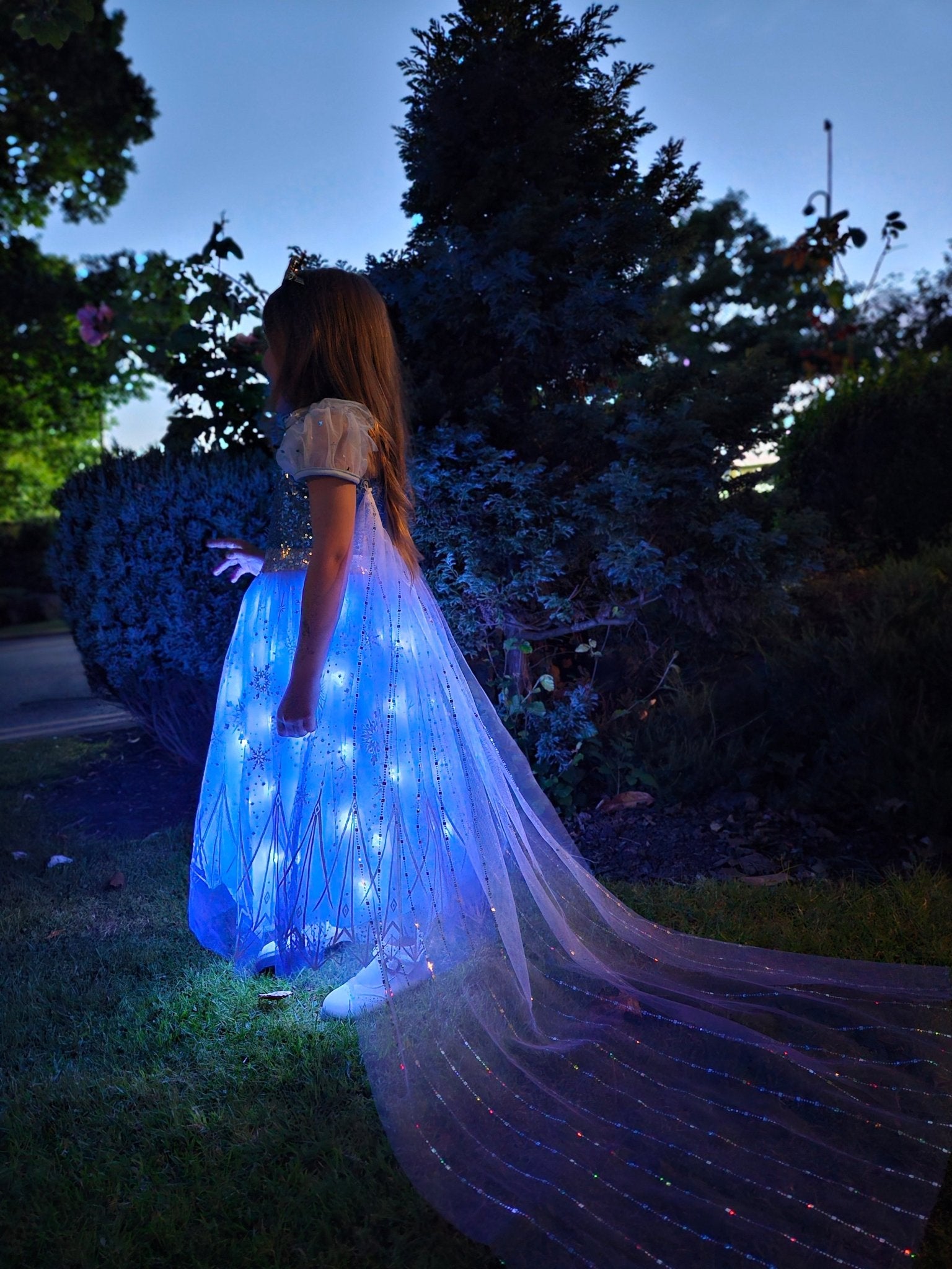 Light Up Ice Queen Costume For Girl - Uporpor