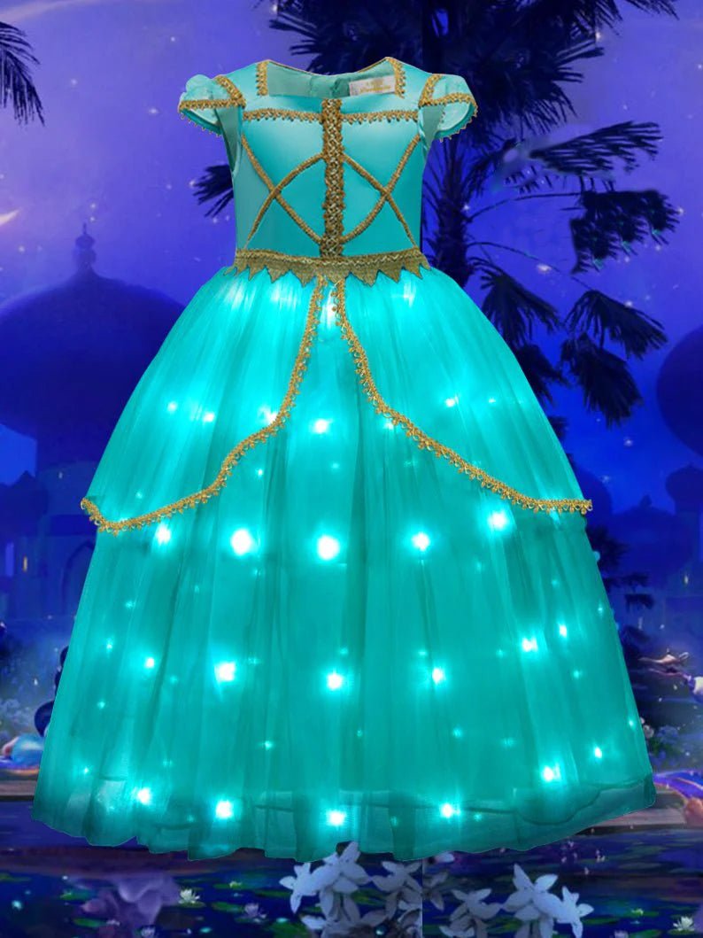 Light Up Jasmine Costume Princess Dress - Uporpor