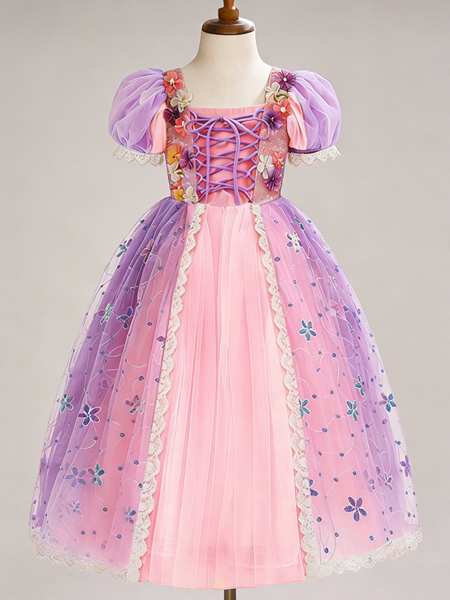 Light Up Purple Princess Dress Costume for Girls - Uporpor