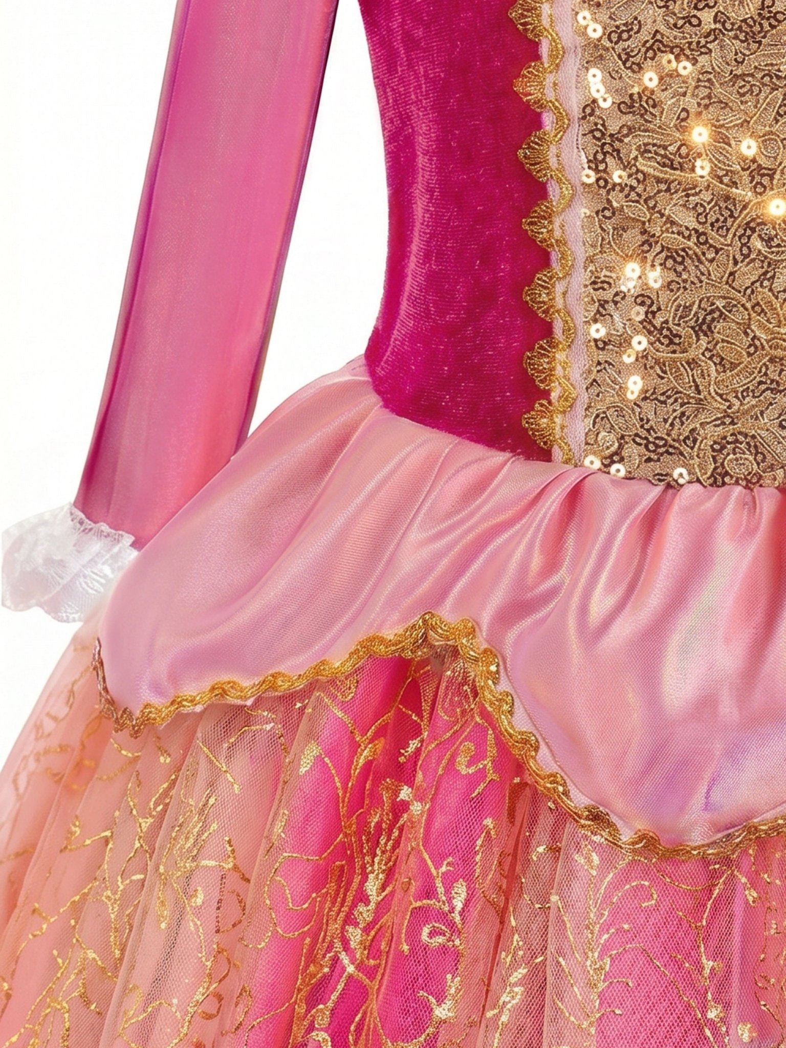 Magical Glow - in - the - Dark Princess Gown: Sparkly Rainbow LED Dress Up Set for Little Girls - Perfect for Fairy Parties & Holiday Magic - Uporpor