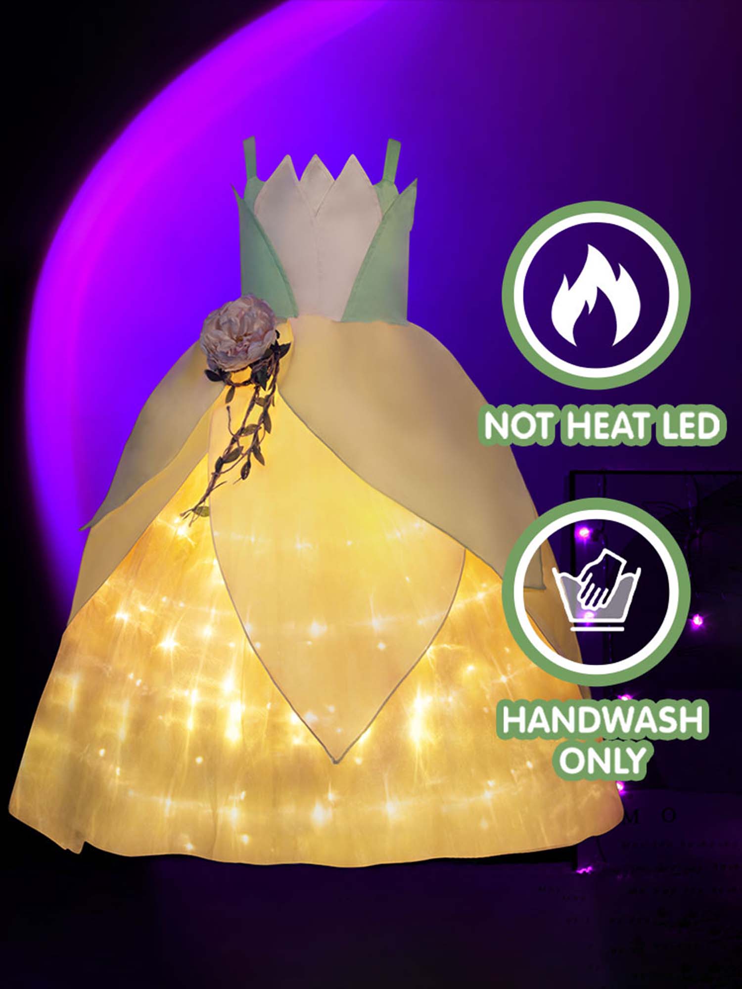 Magical Light Up Princess Dress for Girls - Perfect for Parties & Birthdays - Uporpor