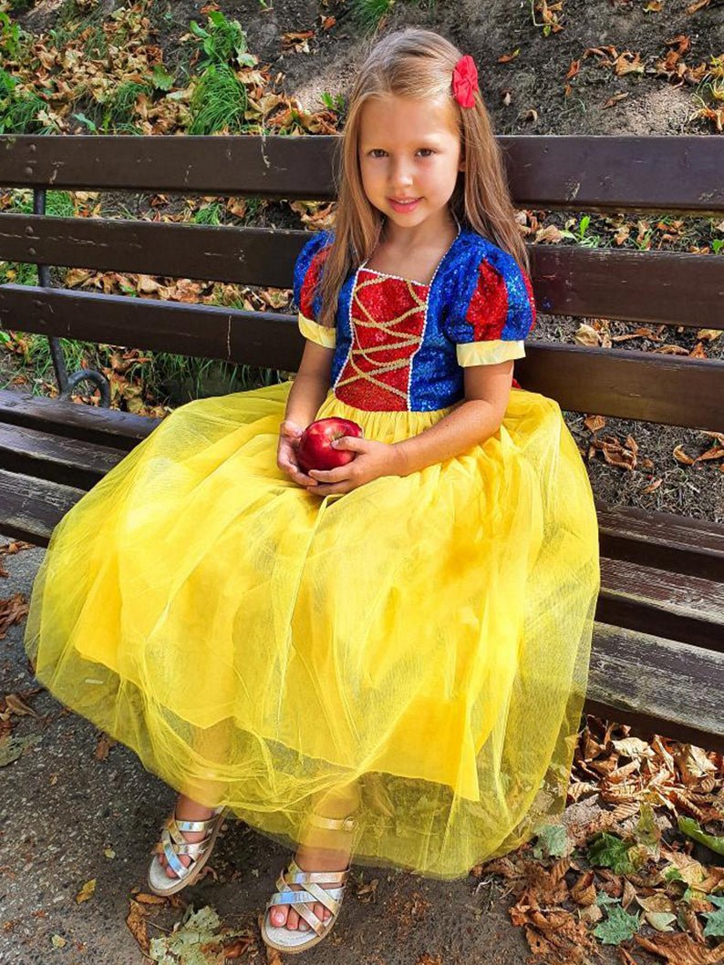 New Snow white Sparkling Light up Costume - Uporpor