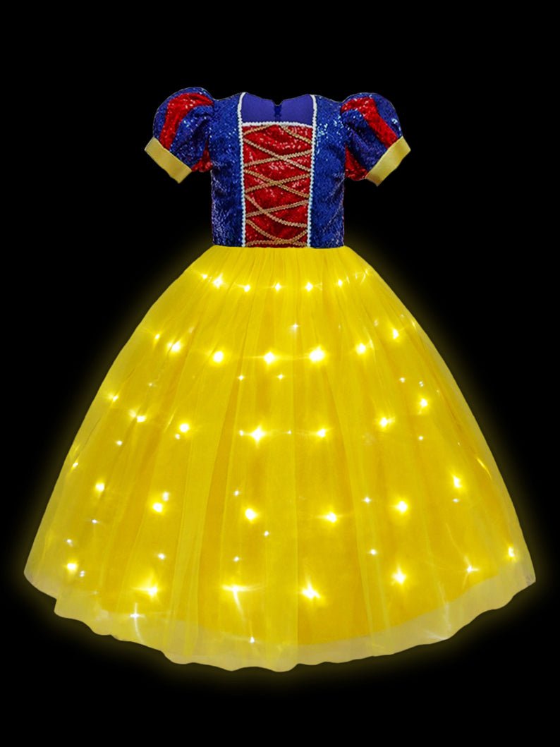 New Snow white Sparkling Light up Costume - Uporpor