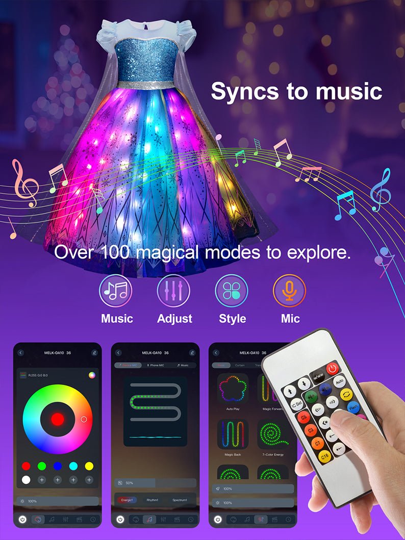 Princess Set Light Up Costume For Girl 1 - Uporpor