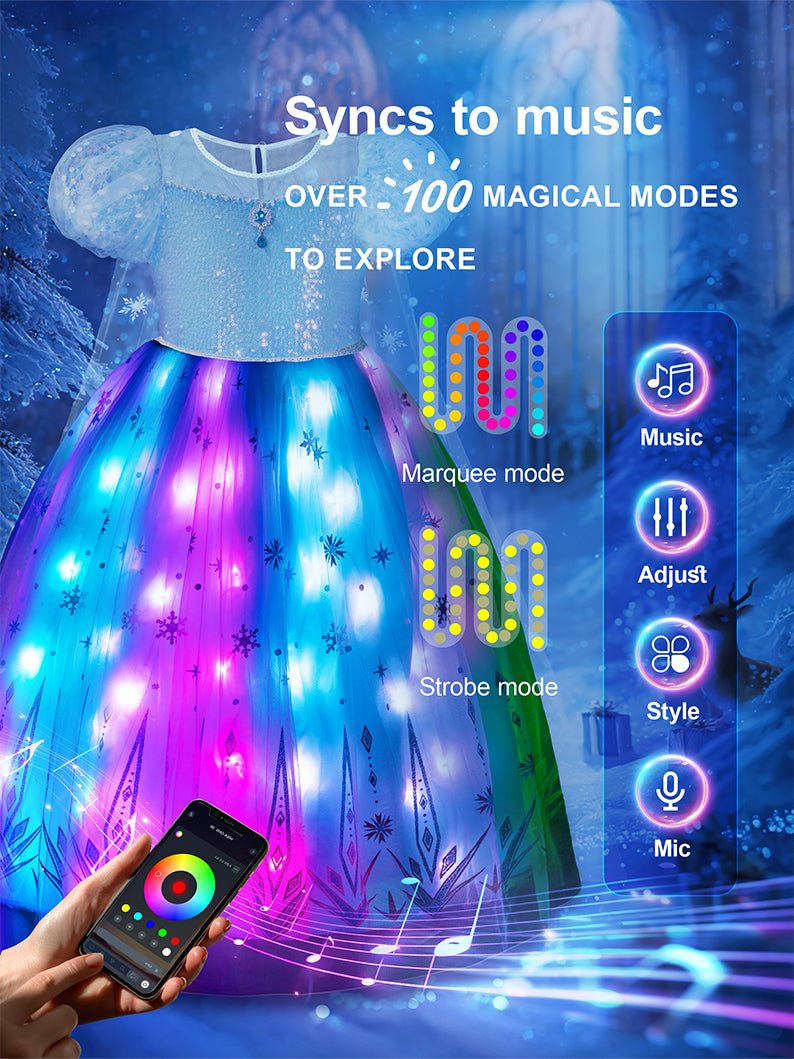 Princess Set Light Up Costume For Girl 3 - Uporpor