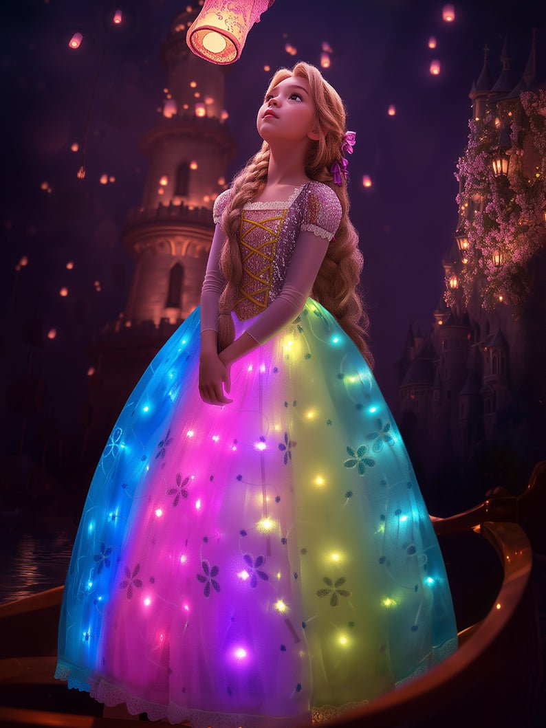 Princess Set Light Up Costume For Girl 5 - Uporpor