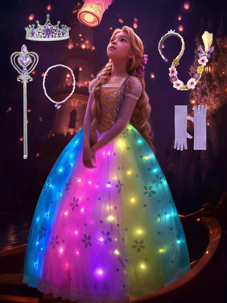 Princess Set Light Up Costume For Girl 5 - Uporpor