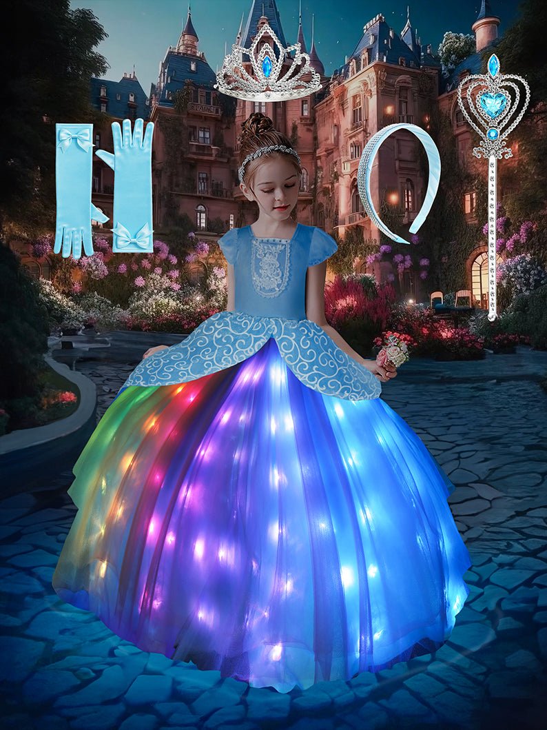 Princess Set Light Up Costume For Girl 6 - Uporpor