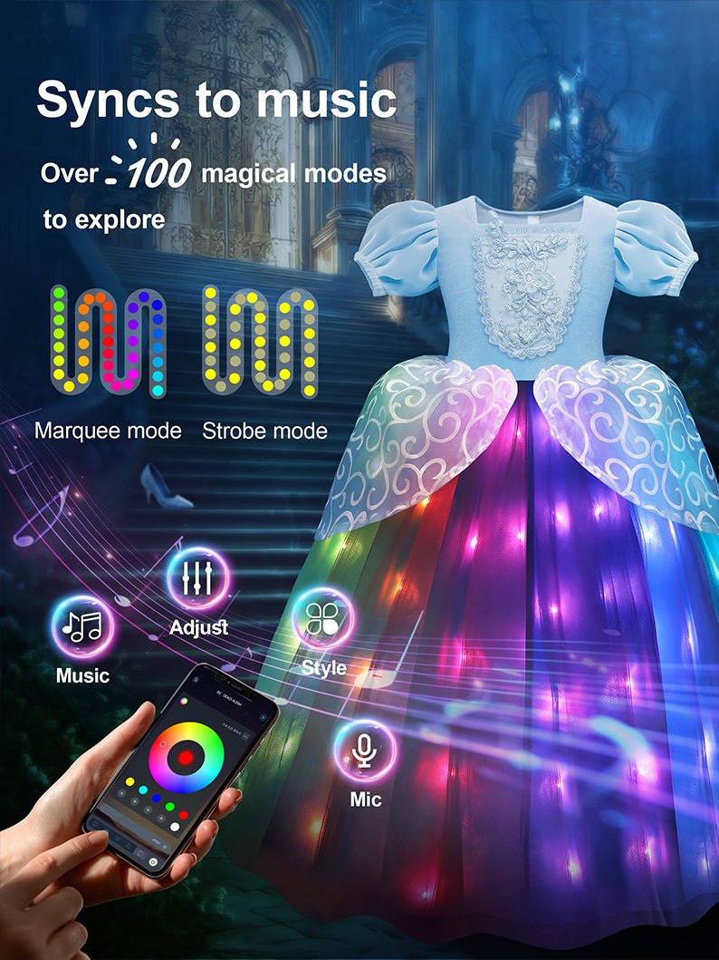 Princess Set Light Up Costume For Girl 6 - Uporpor