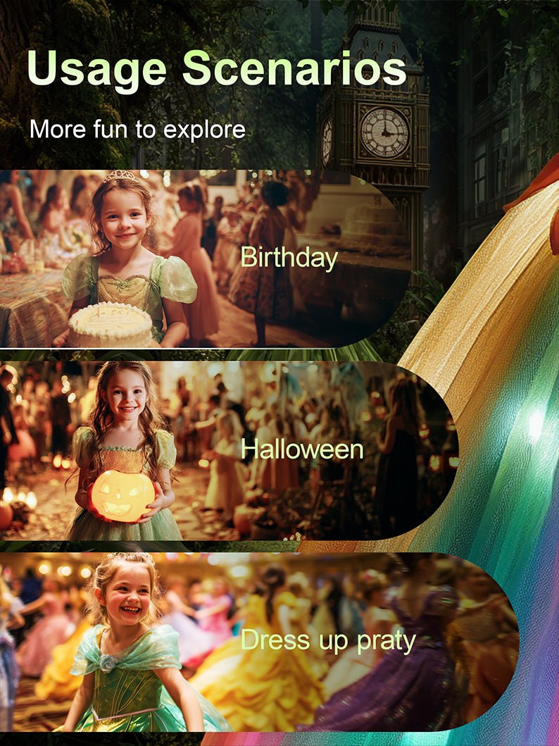 Princess Set Light Up Costume For Girl 9 - Uporpor