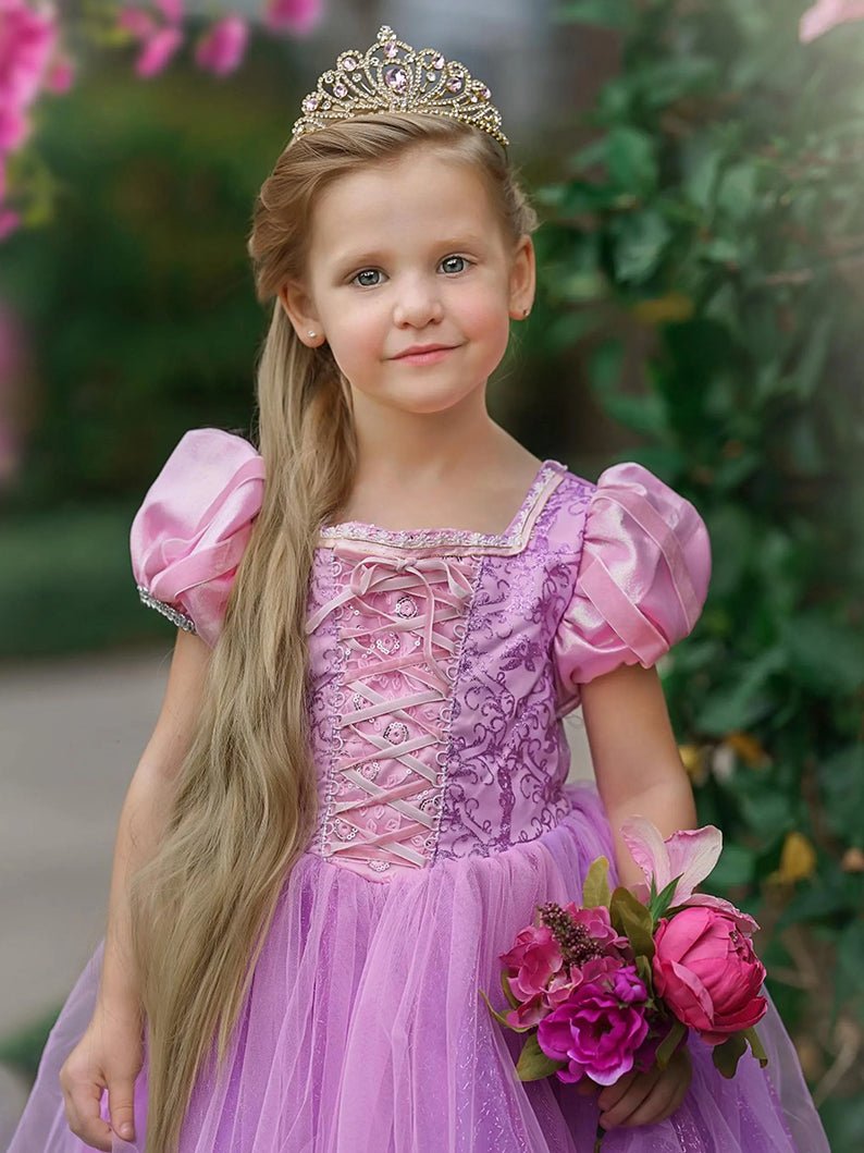 Purple Light Up Princess Dress for Girls - Uporpor