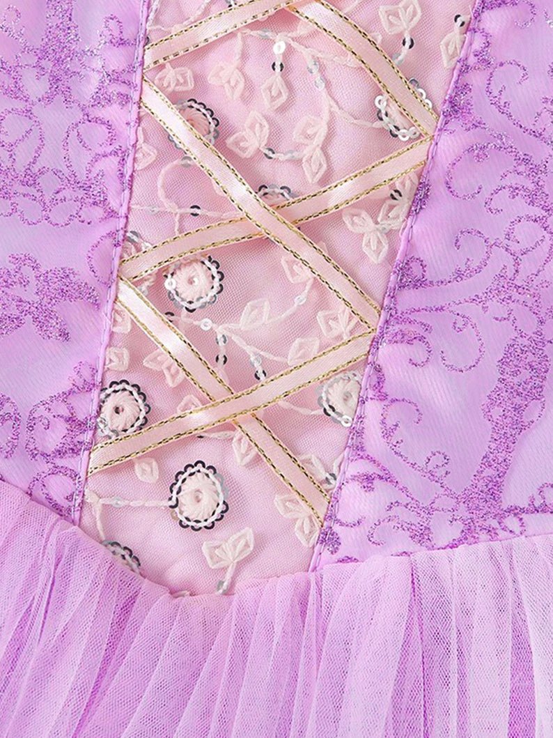 Purple Light Up Princess Dress for Girls - Uporpor