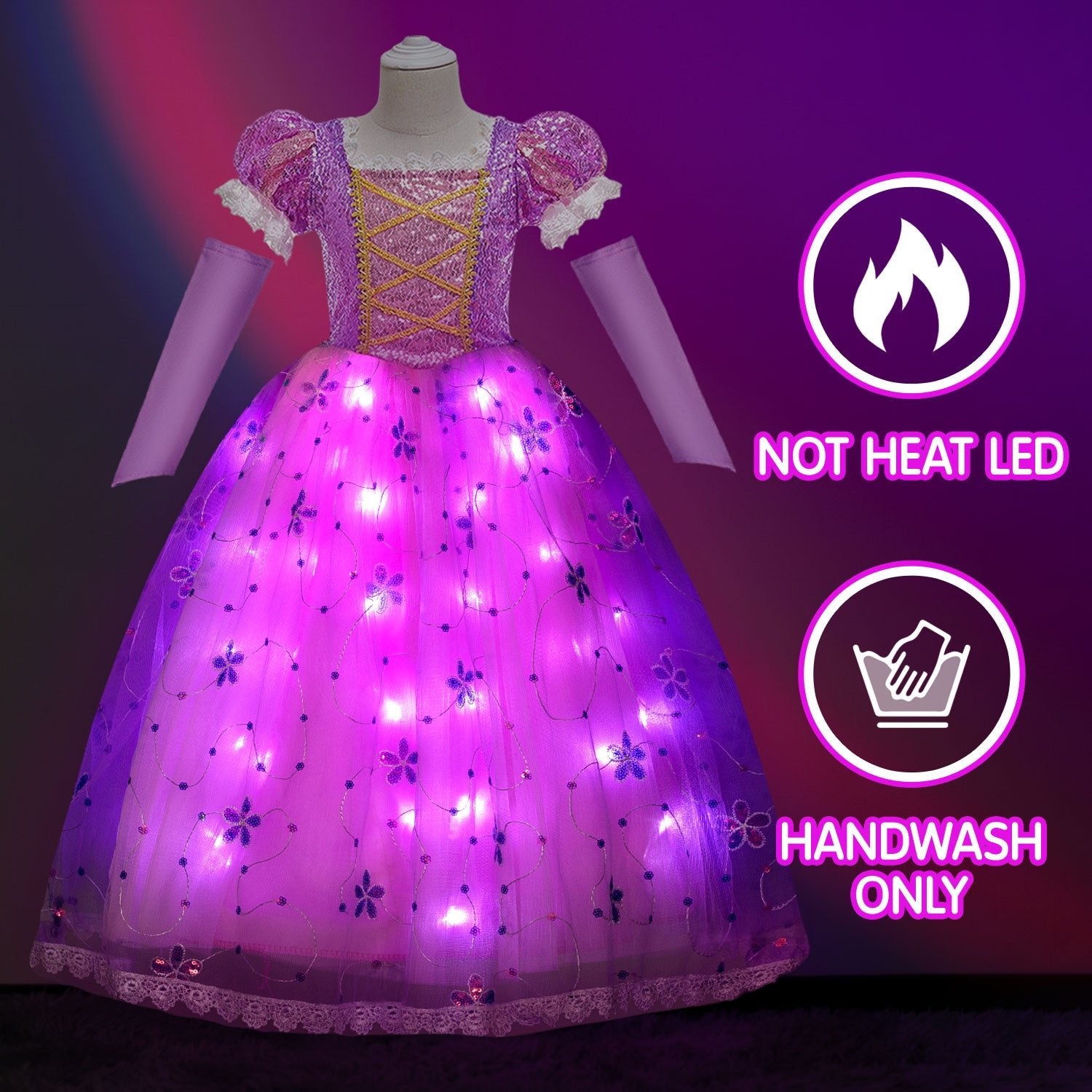 Queen Light Up Dress Birthday Party - Uporpor