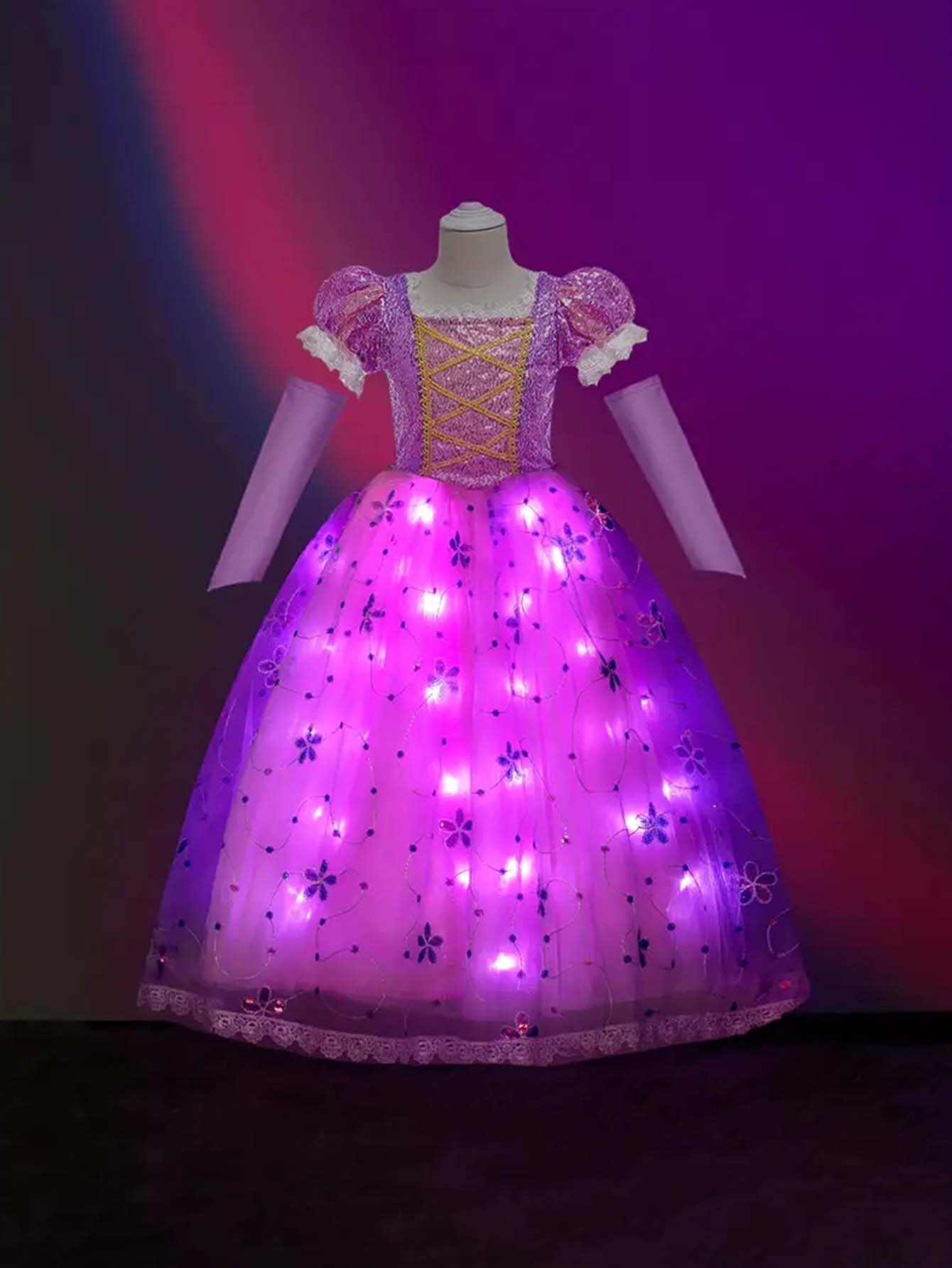 Queen Light Up Dress for Girls - Birthday Party Costume - Uporpor