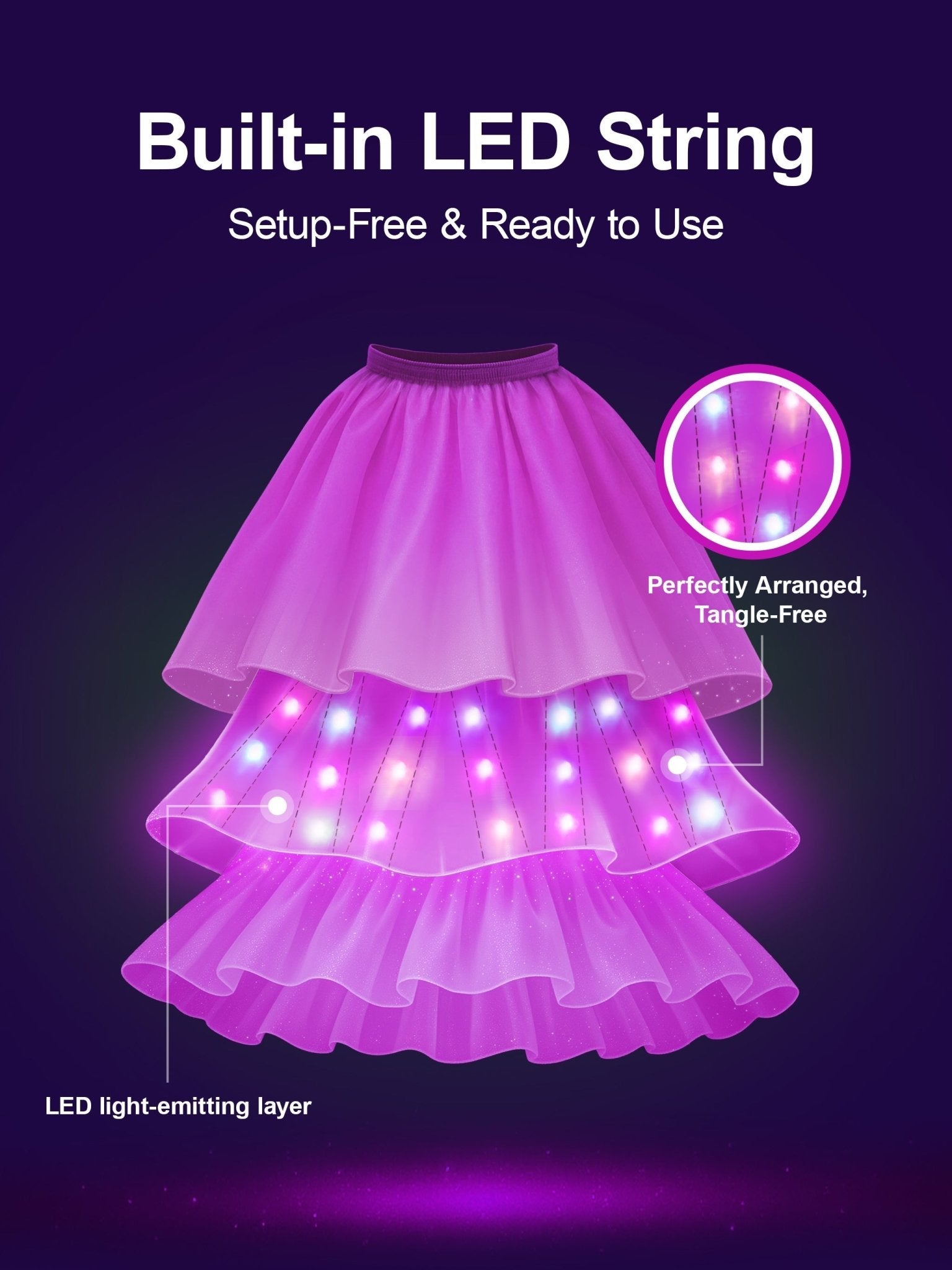 Rapunzel Girls Light up Princess Costume Dresses - Uporpor