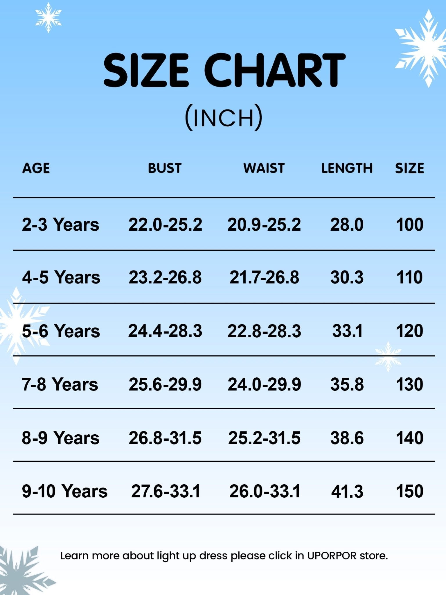 Sparkling LED Snow Princess Costume Dress for Girls - Uporpor