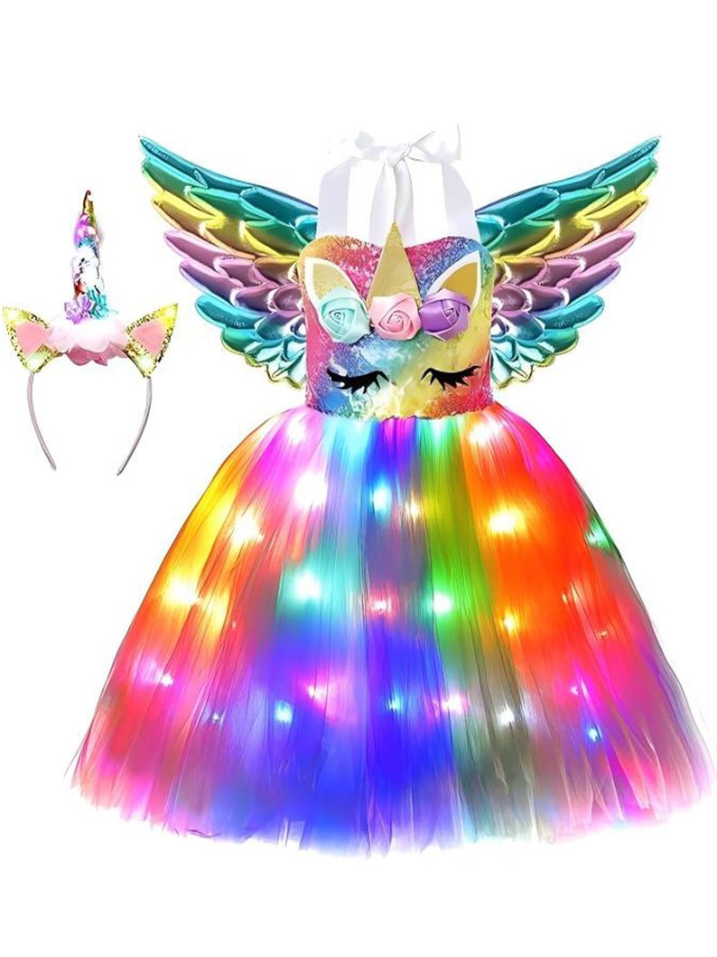 Unicorn Light Up Rainbow Princess TUTU - Uporpor