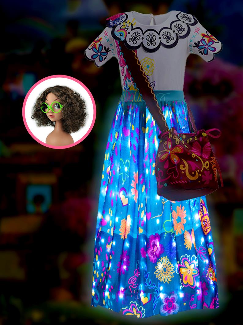 Uporpor Encanto Mirabel Princess LED Light Up fur s pour filles