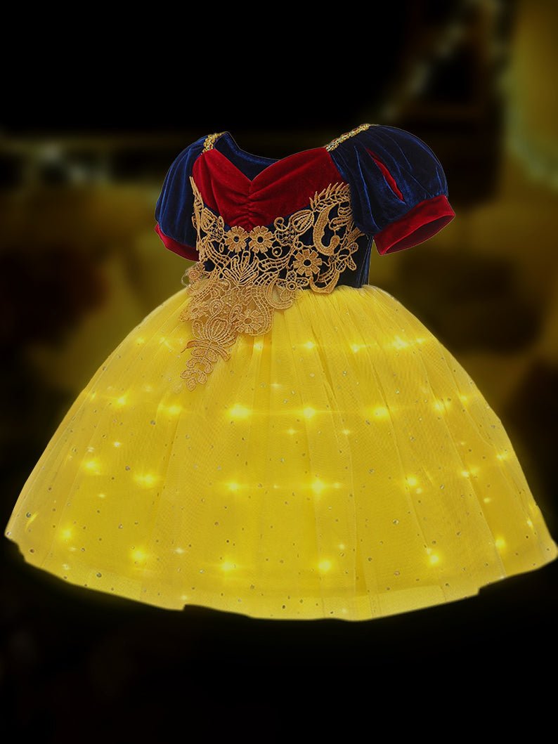 Snow White Sparkling Dress - Disney Inspired LED Children's Costume - Uporpor