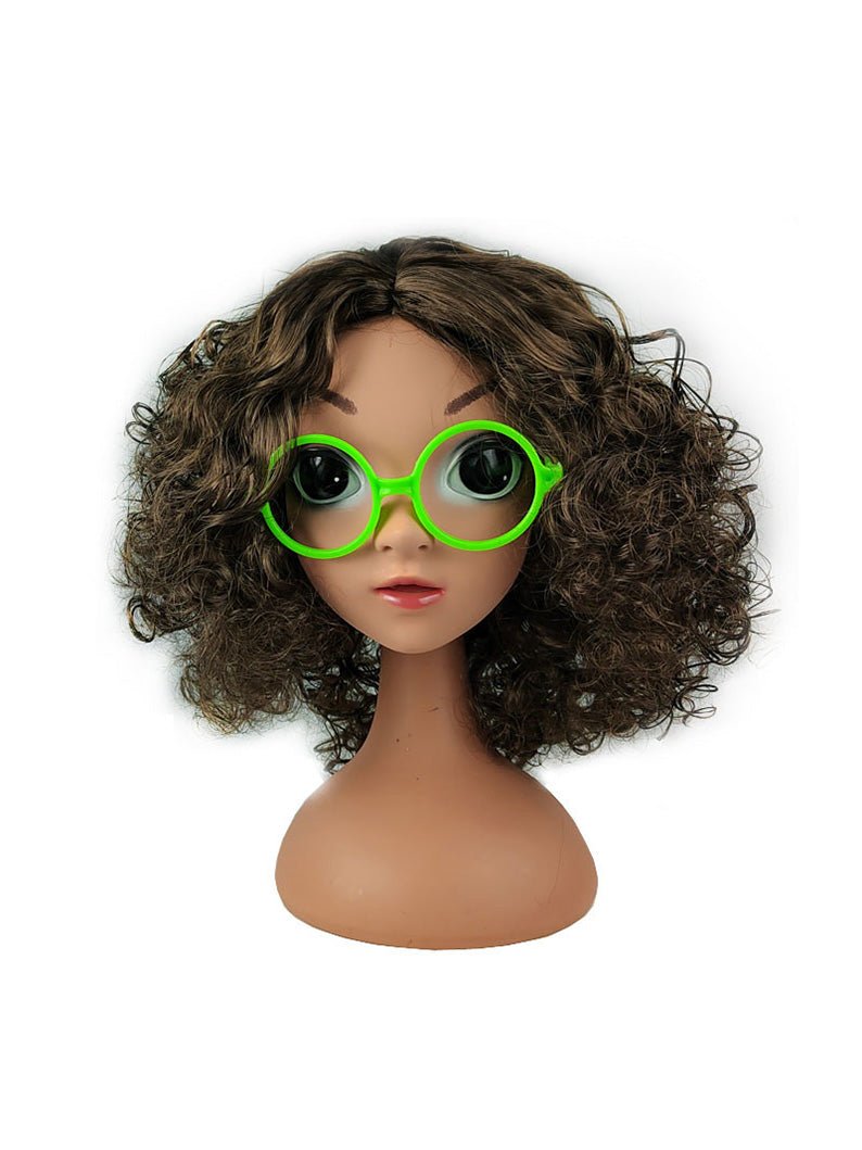 Perruques et lunettes de cosplay pour petite fille