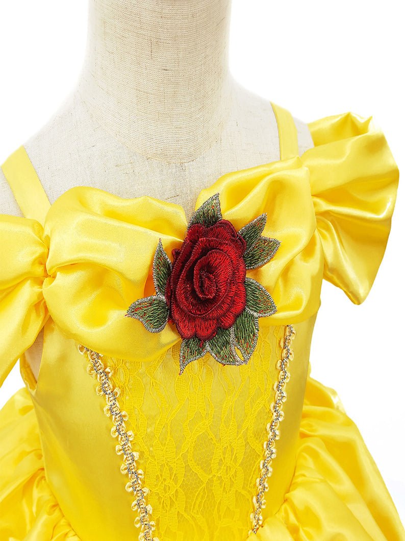 Light up Princess Belle Costume for Girls Valentines outfit - Uporpor - Uporpor