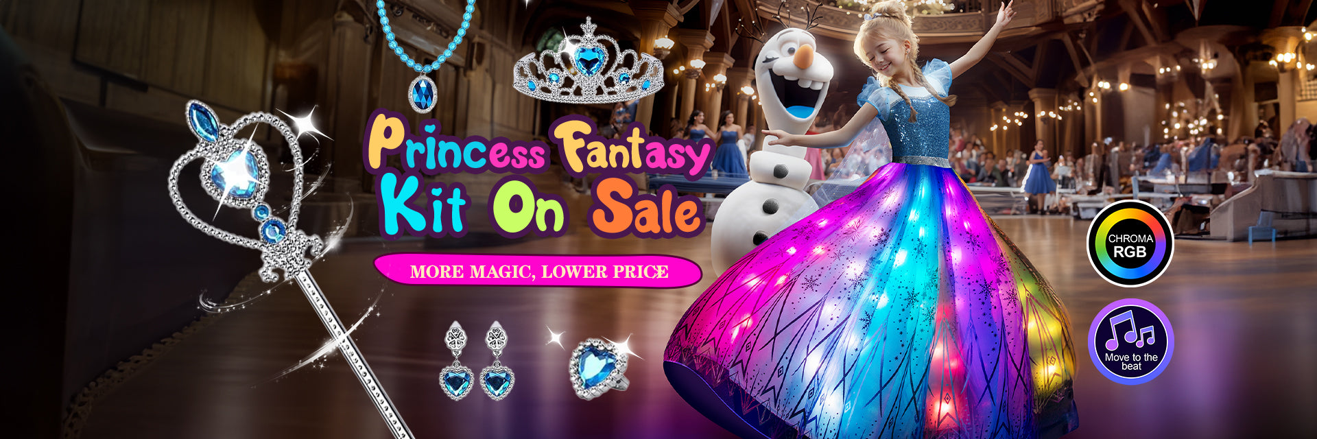 Light Up Princess Costume - Uporpor