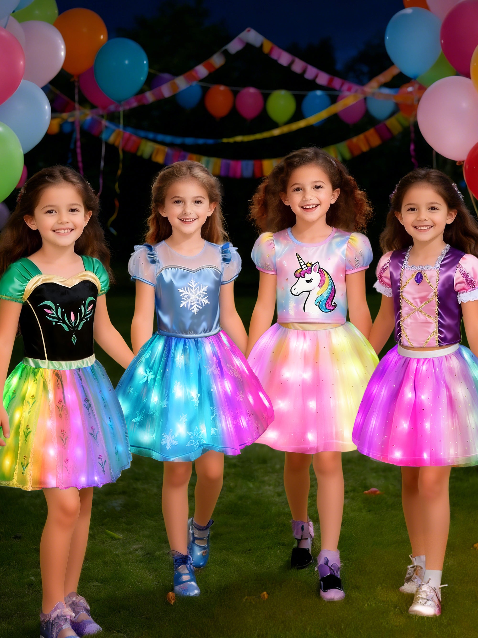 Light Up Dress Princess Costume Set for Girls