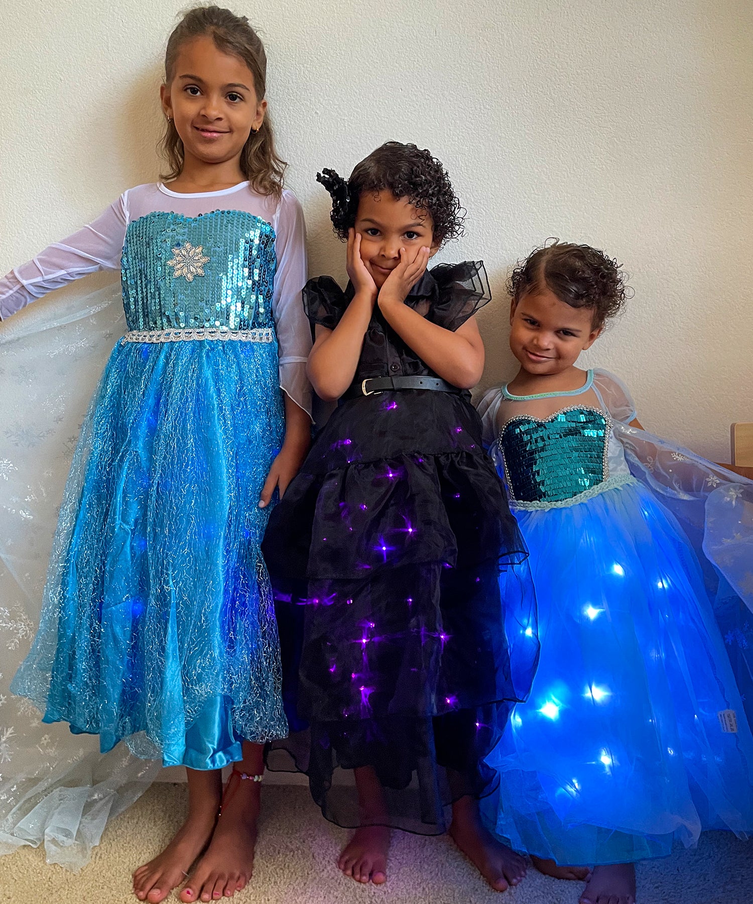 princess dress that lights up Dreamy Light Up Ball Gown Dress for Girls – LED Fairy Costume