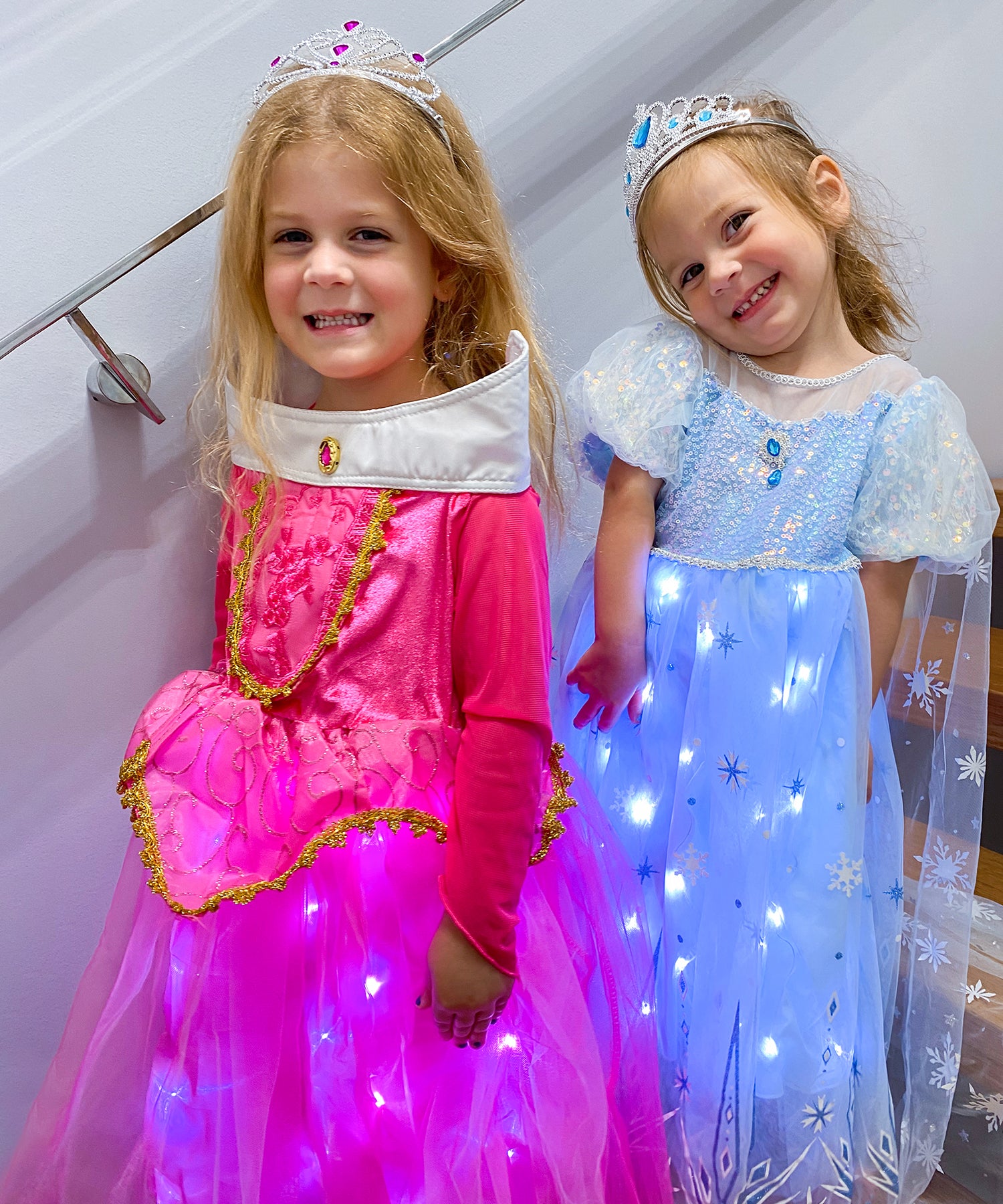 Mädchen Schneeprinzessin-Kostüm – Für Halloween, Karneval & Rollenspiel