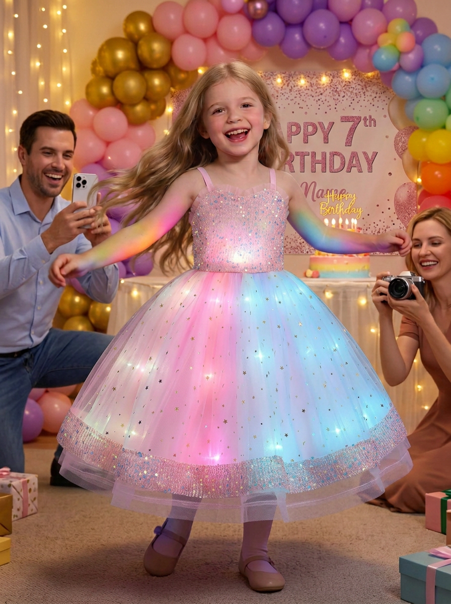 Robe de nuit lumineuse Princesse Beauté