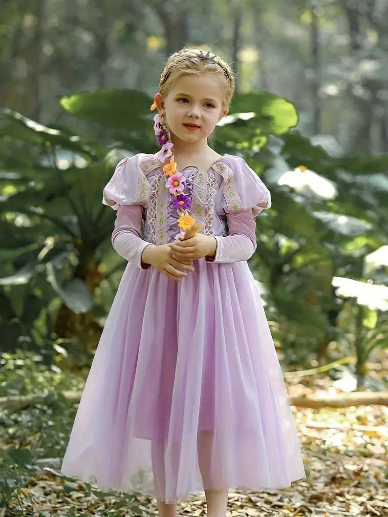 Light Up princess purple dress For Girls Party - Uporpor