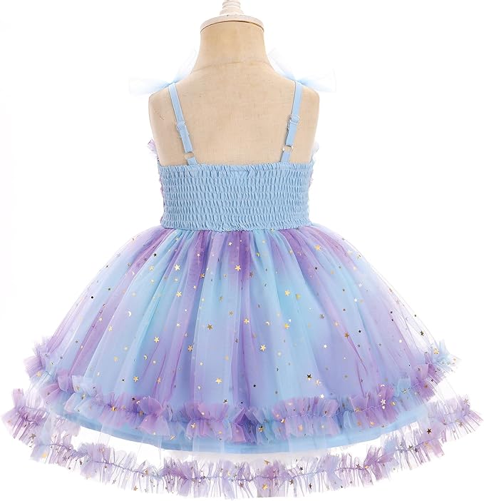 LED Light-Up Princess Costume Set Colorful Fairytale Glowing Dress for Girls' Birthday Parties & Cosplay