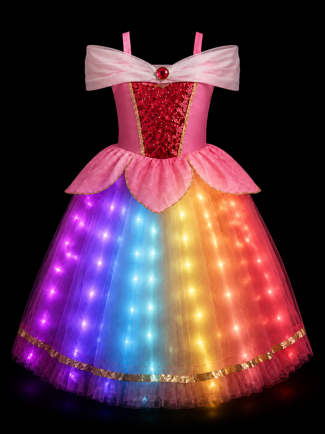 Aurora Girls Light up Princess Costume Dresses