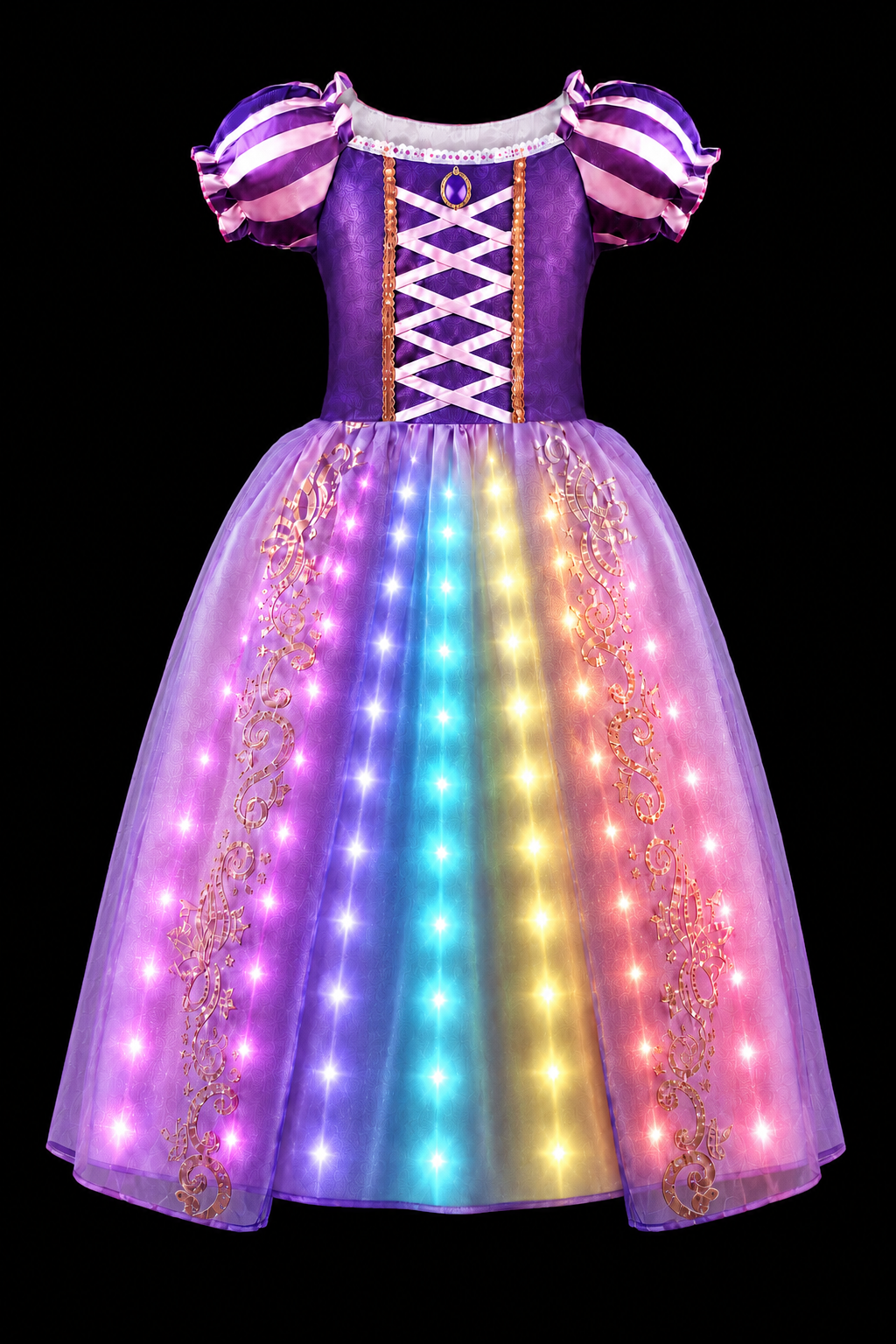 Girls Light up Princess Costume Dresses