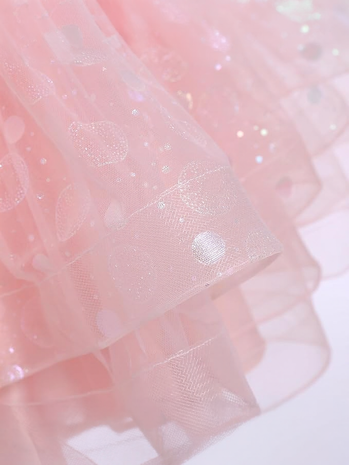 LED Light-Up Pink Princess Costume Set — Colorful Fairytale Glowing Dress for Girls' Birthday Parties & Cosplay