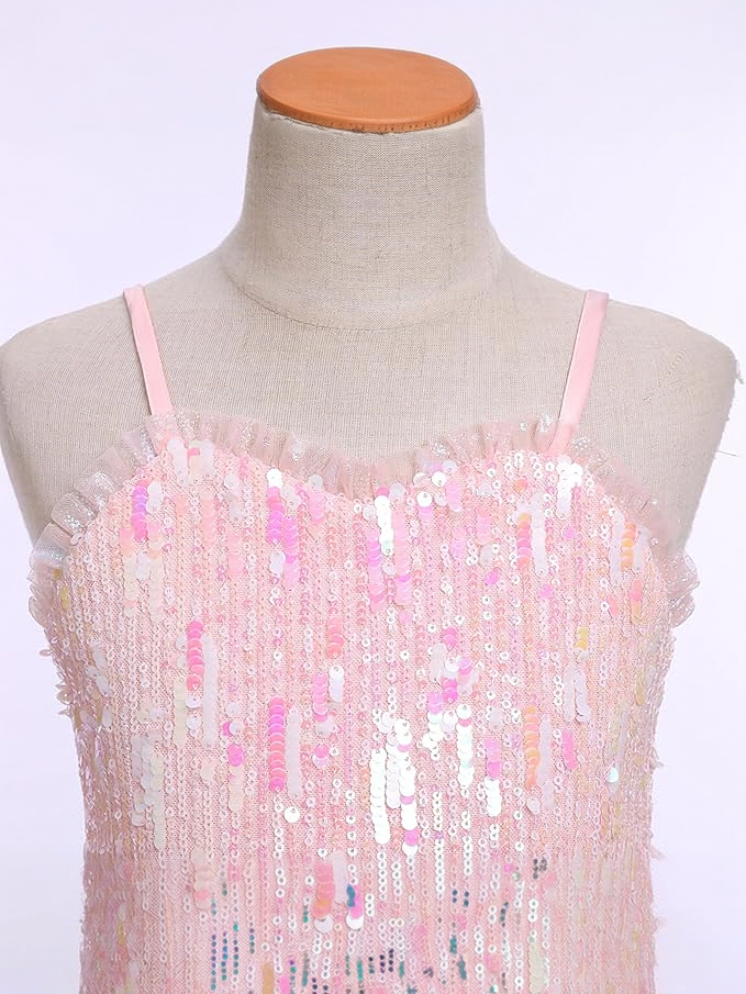 LED Light-Up Pink Princess Costume Set — Colorful Fairytale Glowing Dress for Girls' Birthday Parties & Cosplay