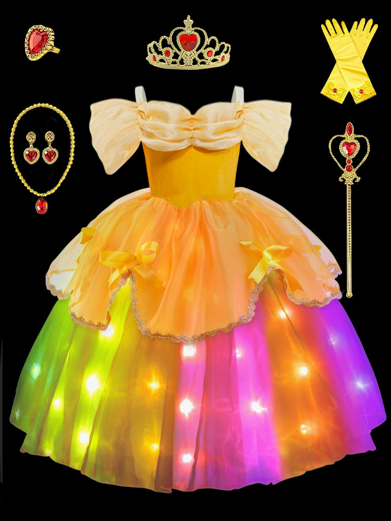 Enchanted Princess Set Belle Light Up Princess Costume