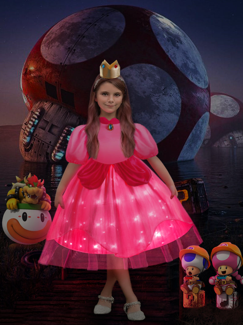 Princess peach on sale costume little girl