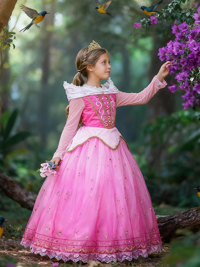 Pink Light Up Costume for Little Girls Party & Dress Up